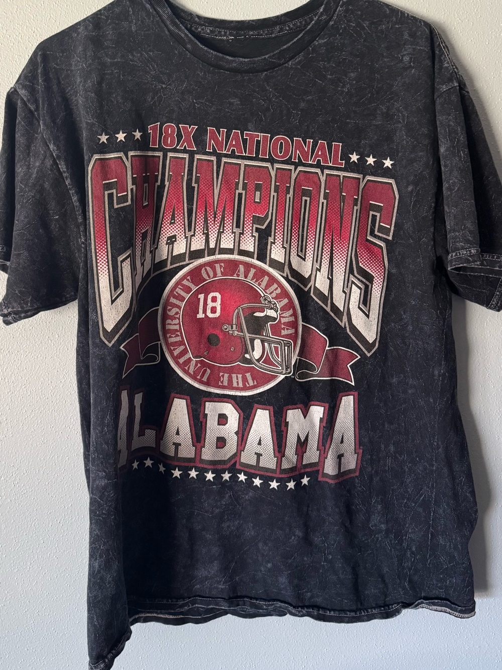 Alabama 18X National Champions Graphic Tee - Black & Crimson